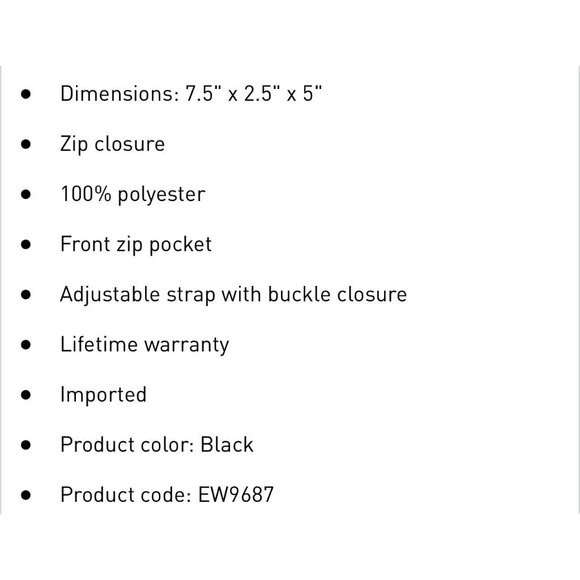 Adidas Air Mesh Waist Pack Adjustable Crossbody Bag Black Festival Pouch #719 - Picture 2 of 8